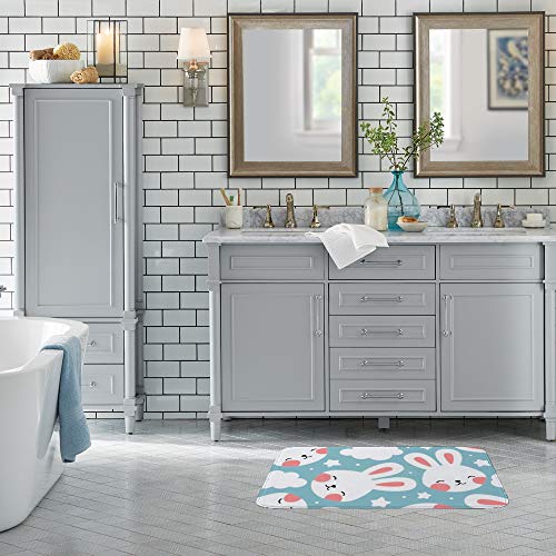 Tapis de douche très absorbant lavable en velours corail - 4