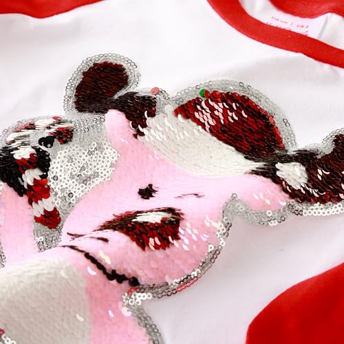 Image of Christmas Shirts for Girls and Boys Flip Sequin Santa Christmas Tree Kids T-Shirt Clothing