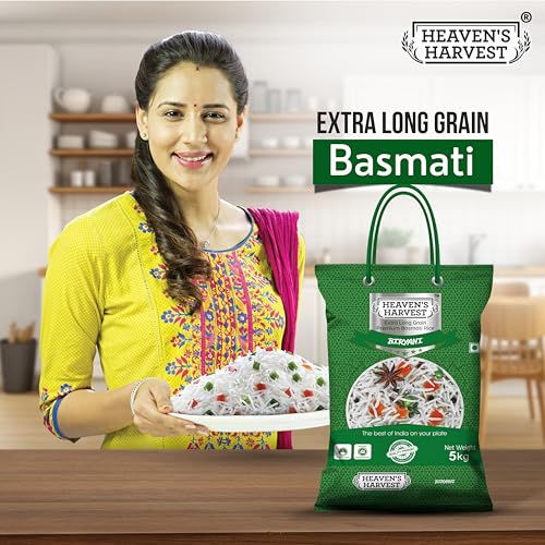 Image of Heaven's Harvest Extra Long Grain Biryani Basmati Rice | 5 KG (Pack of 2)