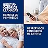Panasonic KX-TG1611SPH - Teléfono Fijo Inalámbrico DECT, LCD, Identificador de Llamadas, Agenda de 50 Números, Tecla de Navegación, Alarma, Reloj, color Negro #4