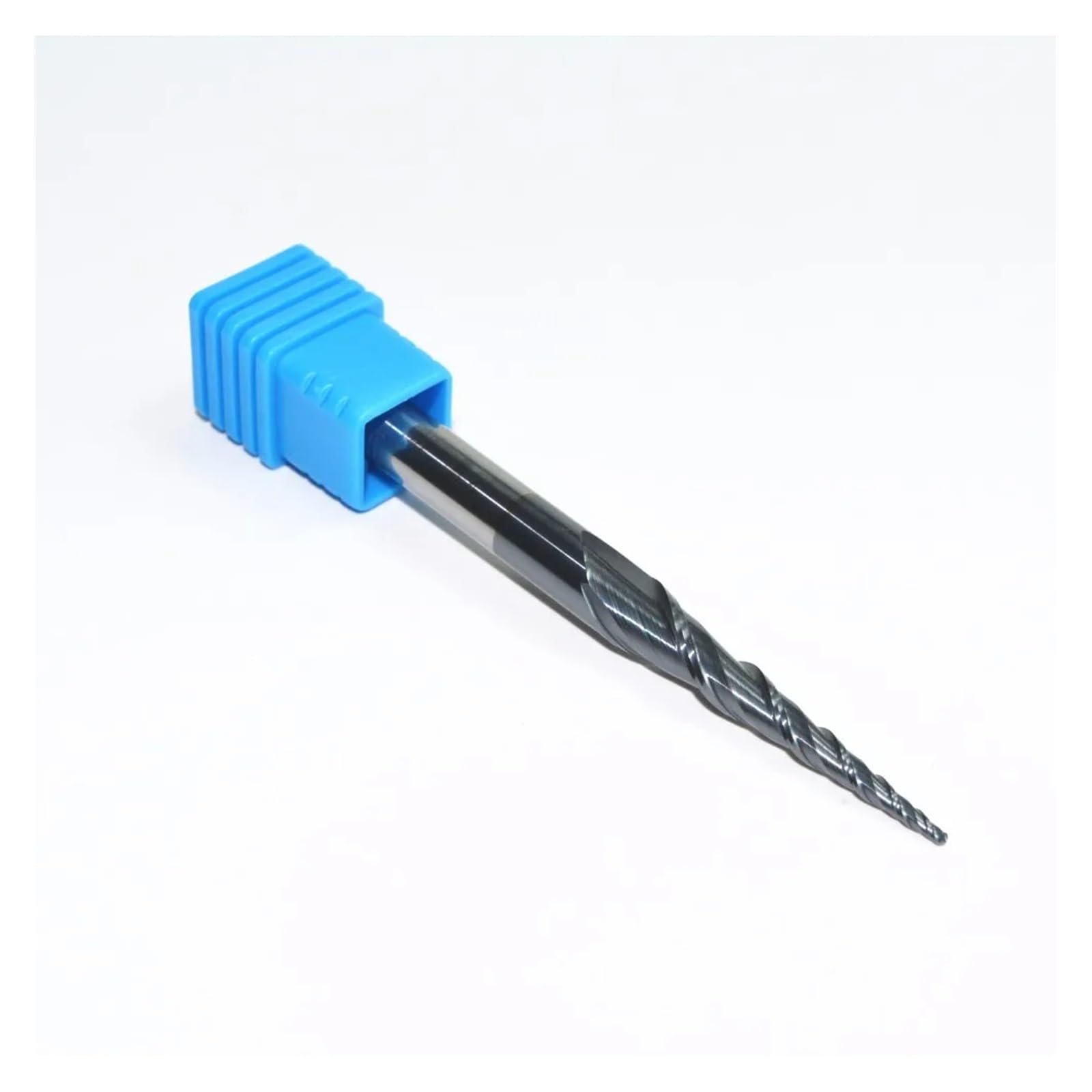cuchilla con cabeza de bola cónica, 1 pieza, 6 mm x R0,5 x 30,5 x 75 L, fresa de carburo sólido TiALN, broca cónica for enrutador de carpintería, grabado de punta de bola cónica de 2 flautas