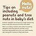 Happy Baby Organics Stage 2 Baby Food Pouches, Gluten Free, Vegan Snack, Nutty Blends, Bananas & Almond Butter, 3 Ounce (Pack of 12)