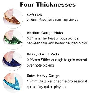 Kafeiya Lot de 16 Médiators pour Guitare,Guitare en Celluloïd Pick Guitare,avec Boîte en Métal,0,46 /0,71/0,96 /1,2 mm… - Les Beatles, Paul McCartney, John Lennon, RIngo Starr, George Harrison Kafeiya Lot de 16 Médiators pour Guitare,Guitare en Celluloïd Pick Guitare,avec Boîte en Métal,0,46 /0,71/0,96 /1,2 mm… – Image 3