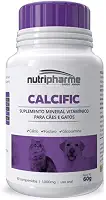 Nutripharme Suplemento Vitamínico Mineral Calcific 1000 Mg Para Cães E Gatos - 60 Comp