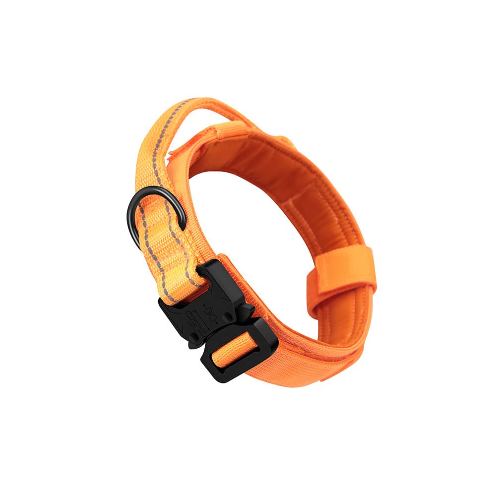 BUYTER Reflective Nylon Tactical Dog Collar Military Adjustable Durable For Large German Shepherd Outdoor Working Training Walking with Leash - Image 2