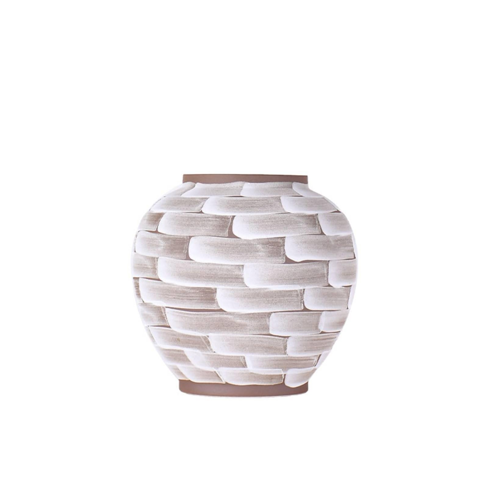 Vaso in Ceramica Finitura Opaca Vaso Stile Nordico Minimalista per Sala Espositiva, Showroom