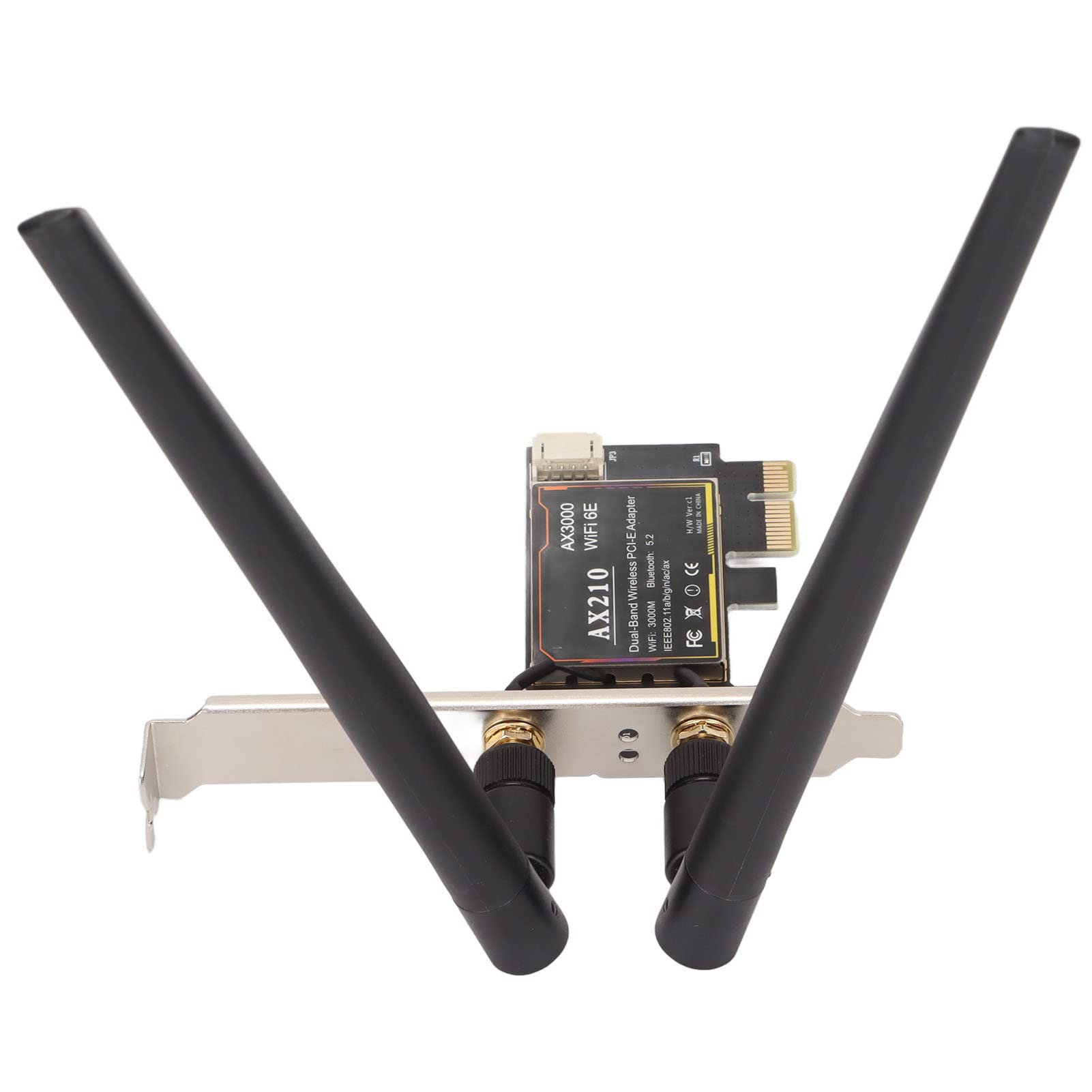 Wakects PCIE X1 WiFi 6E Adattatore per Desktop, 3000Mbps