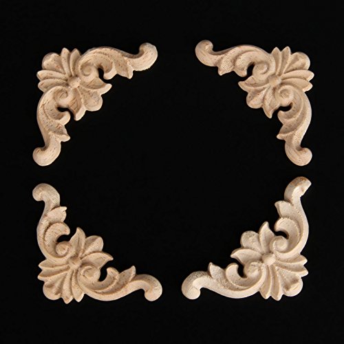 MUXSAM 4 modanature in legno intagliato ad angolo