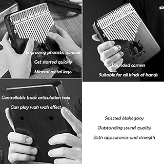 KDOQ Kalimba Piano à Pouce Portable Finger Piano Finger Thumb Piano Mini Piano à Pouce 21 Tons Kalimba pour débutants… - Les Beatles, Paul McCartney, John Lennon, RIngo Starr, George Harrison KDOQ Kalimba Piano à Pouce Portable Finger Piano Finger Thumb Piano Mini Piano à Pouce 21 Tons Kalimba pour débutants… – Image 6