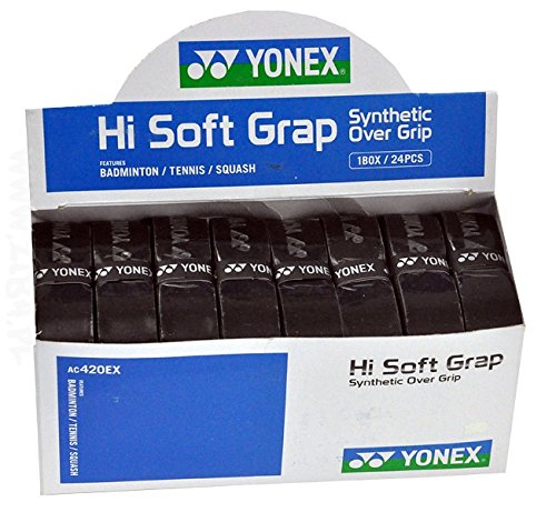 Yonex Hi-Soft Grap Grip de remplacement Noir Tennis Badminton Squash