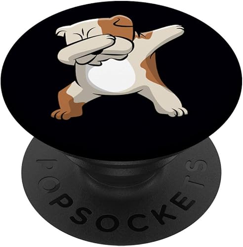 Llave de vaso inglesa con diseño de bulldog con forma de gallina y soporte para teléfonos y tabletas