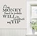 Produktbild Wandaufkleber Wall Sticker quotes 24"x20" Any Money Found In Pockets Will Be Considered My Tip Mom Chores Laundry Wall Decal Sticker Art Mural Home Decor Quote