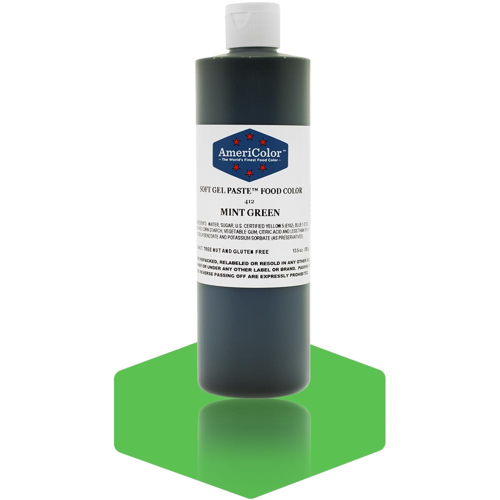 MINT GREEN 13.5 Ounce Soft Gel Paste Food Color