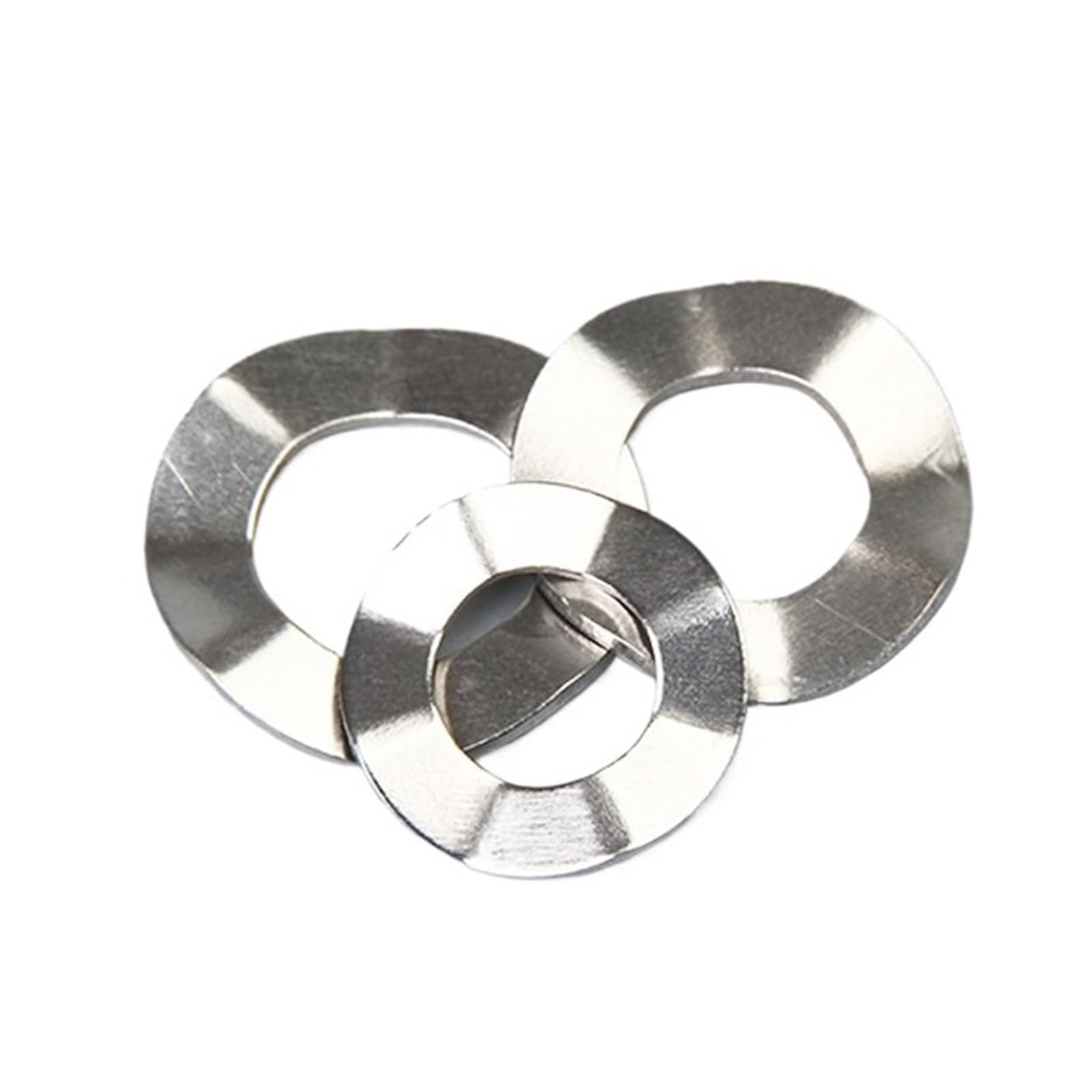 Rondelles À Ressort Ondulées En Acier Inoxydable 1000, 304 Pièces, Trois Crêtes M3/4/5(M5*10 * 0.3)