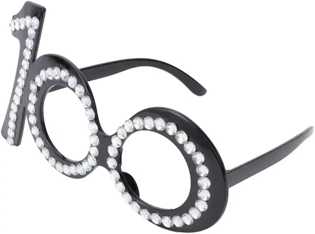 Lunettes 100e Anniversaire avec Strass - Accessoire Photo Booth Décorations Fête