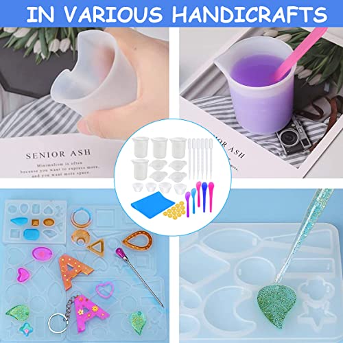 Image of HASTHIP Silicone Resin Measuring Cups 36 Pcs Kit with Mixing Bowl | Easy Pouring and Mixing, Helps Reduce Spills and Waste, Flexible Silicone, Reusable Design, Customer Support Included