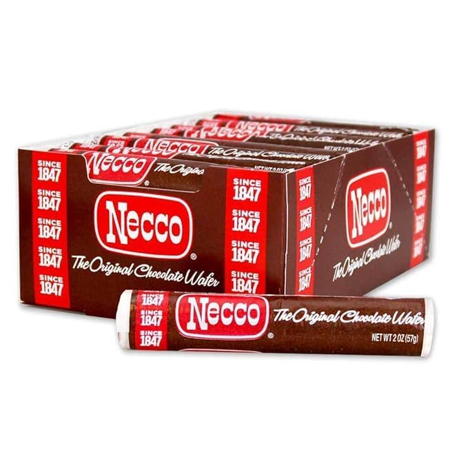 Wafers Original Chocolate Flavored Hard Candy Rolls – Bundle (24 rolls)