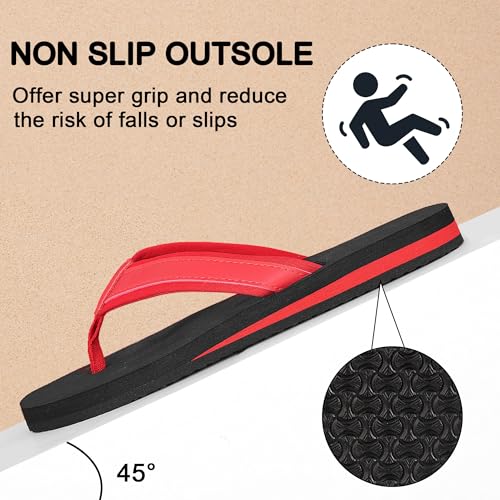 Image of Women's Flip Flops Ladies Sandals Comfy Lightweight Thong Cushion Summer Beach Walking Indoor Outdoor