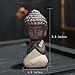 UOON Cute Small Buddha Statue Monk Figurine Outdoor Home Decor - 4pcs