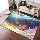 HoodieBBQ 3D Anti-Skid Floor Mat Flannel Cool Ultra Soft One Piece Luffy Popular Anime Area Rugs...