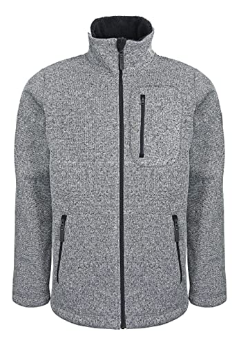 ELKLINE Herren Strickfleecejacke Fat Chance 1013043, Farbe:white - black, Größe:3XL