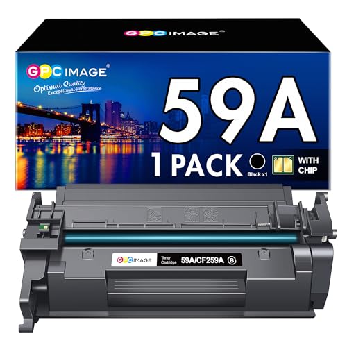 GPC Image(With Chip 59A CF259A Black Toner Compatibel for HP 59X CF259X for Laserjet Pro MFP M428fdw M428dw M428fdn M428 Laserjet Pro M404dn M404dw M404 M404n M304a M304