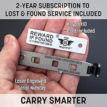 Keyport Pivot 2.0 Key Organizer - EDC Key Holder - Grade 5 Titanium
