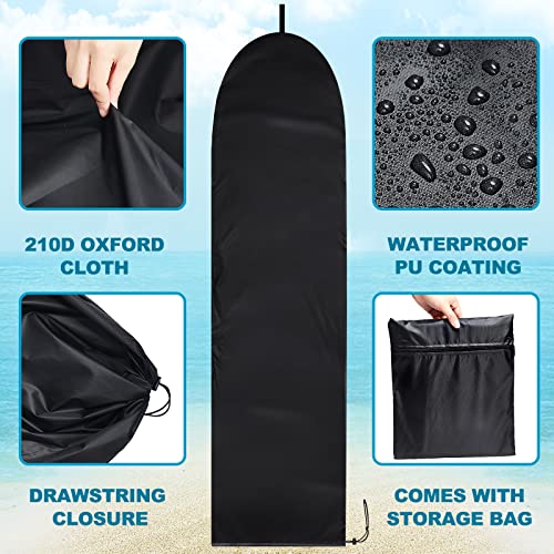 Amylove Surfboard Sock Cover Lightweight Protective Bag For Surf Board Anti Uv Surfboard Sock For Shortboard Fishboard Longboard Local Beach Trips, 8.5-9.5''(L) #TOP2