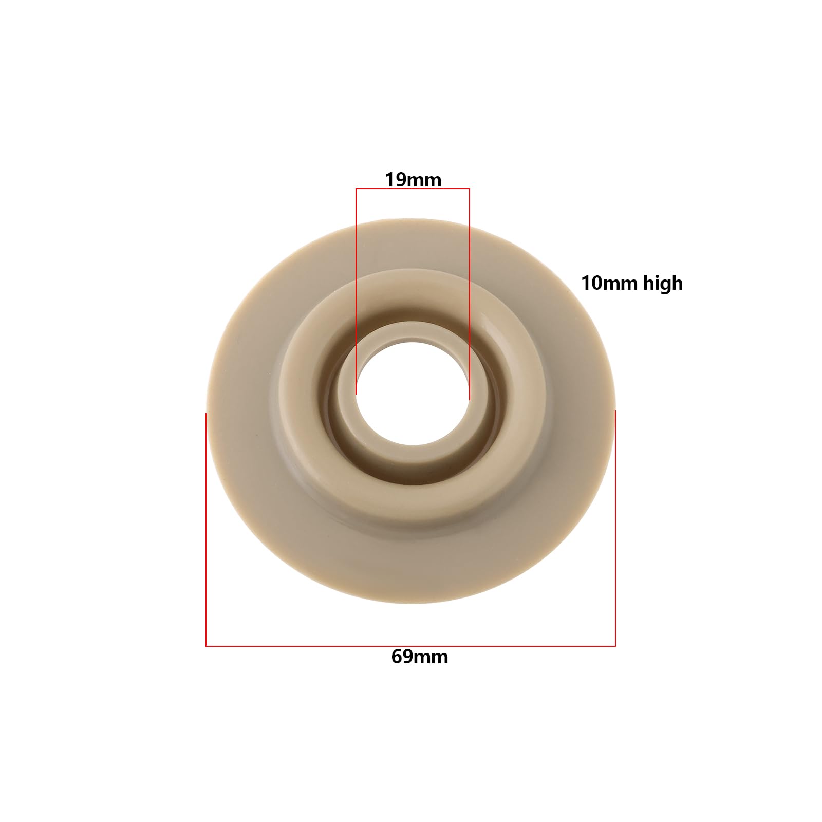 Create idea 2Pcs Flush Valve Seal Washer Diaphragm Syphon Washer OD 68mm ID 19mm H 10mm Flush Valve Seal Compatible with Wisa 1270 DF/336 DF Flush Valves - Image 4