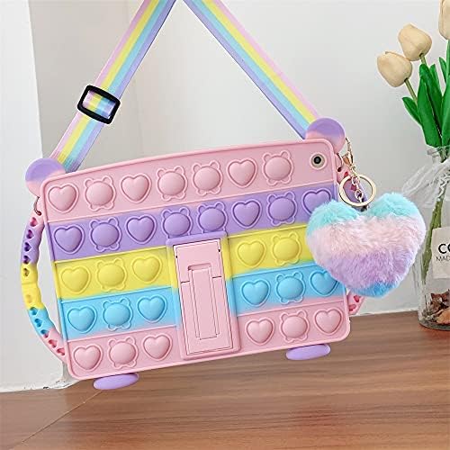 POP case for iPad Mini 6 2021 (6th Generation) with Case – POP Bubble Fidget Toy iPad Case 8.3 inch for Kids,Soft Release Stress Handle Shoockproof IPad Mini 6 Stand Cover Case