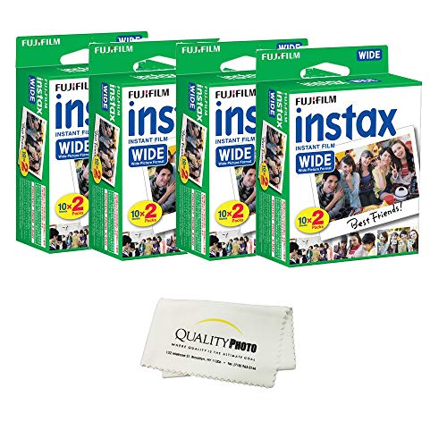 Fujifilm instax Wide Instant Film 8 Pack (80 Exposures) for use with Fujifilm
