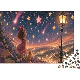 Cielo Nocturno Estrellas Fugaces Puzzle de 1000 Piezas para Adultos Papel Juego de Puzzle 1000 Piezas Familia Relajación 38x26cm/1000pcs