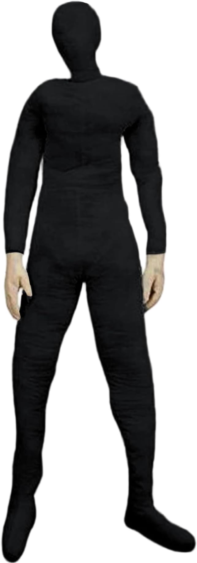 Adult Dolls Full Size, Stuffed Dummy Prop 70.9 Inch DIY Posable Mannequin Full Body with Hands Halloween Decor for Haunted Houses Party, Black, Maniqui