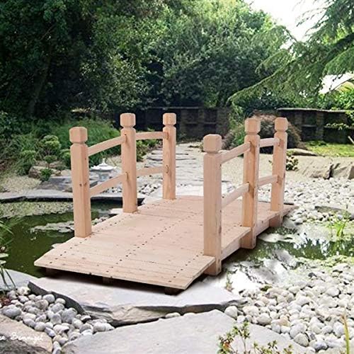 Garden Bridge,150 x 67 x 56cm(L x W x H Little Bridge Cute Decorative Bridge Beautiful Outdoor Decor Mini Bridge for Backyard, Decorative Pond Bridge