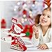 Climbing Santa Electric Santa Slide Track Climbing Toy, Automatic Stairs LED Light Music Motion Playset, Indoor Holiday Display(3 Dolls) Christmas Decor Christmas Ladder