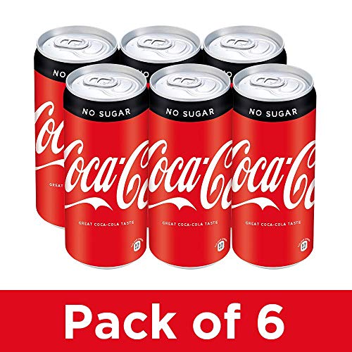 Image of Coca-Cola Coke Zero Can Pouch, 6 x 300 ml + Coca-Cola Diet Coke Can Pouch, 6 x 300