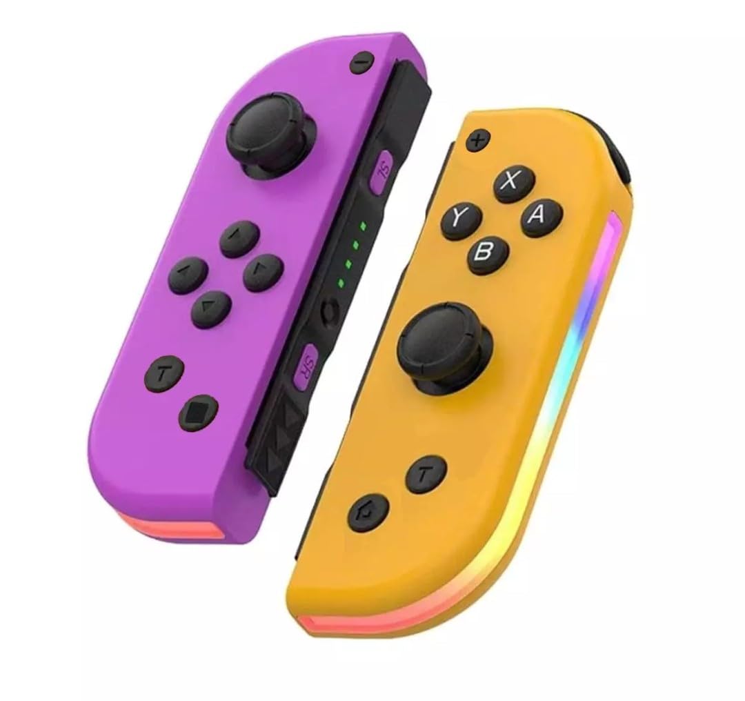Controle Joy Con Compatível com Nintendo Switch Personalizado RGB
