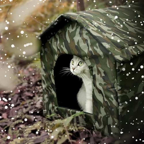 Image of Petslover Outdoor Dog beds Water Resistant Foldable Pet Cave Tent for Cats & Small Dogs Puppies Perfect for Indoors Outdoors