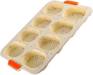 TOYANDONA Molde de Silicona para Hornear Pan Pequeño Antiadherente Moldes Cocina Repostería Fondant Tartas DIY Seguro y Fácil Limpieza Color Puntos