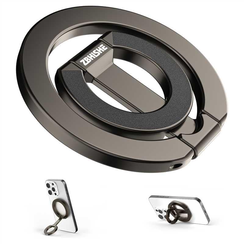 ZBHISHE Magnetic Phone Ring for MagSafe Grip [Dual-Sided Magnetic] [Super Magnet] [Magnet Phone...