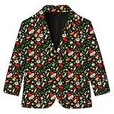 Genérico Cazadora Vaquera Niño - Chaqueta Festiva Estampada Infantil para Niños Y Niñas Ideal para Eventos Formales E Informales