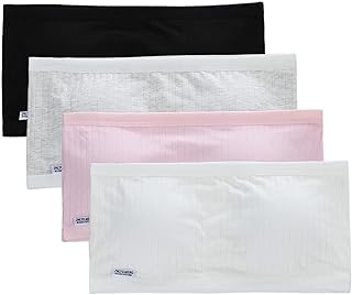 8 Piezas Niñas Sujetador Deportivo Ropa Interior Transpirable 100% Algodón Sujetador Bandeau Deportivo Sin Tirantes Bralette Top Sujetador Clásico para 8-16 Años Niños y Mujeres