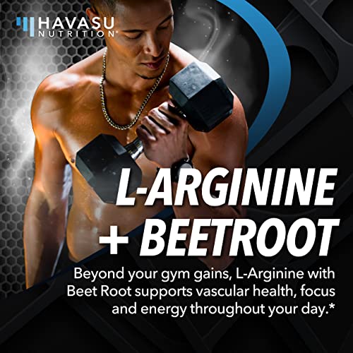 L Arginine Powder | L-Arginine L-Citrulline Organic Beet Root And S7 Plant-Based Ingredients For Pre Workout And Post Workout | Nitric Oxide Supplements For Men & Women | Unflavored L-Arginine Powder #TOP5