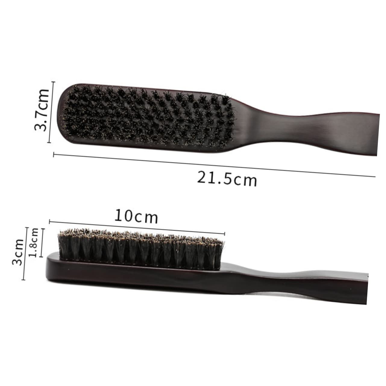 Ipetboom Wooden Handle Beard Comb Beard Cleaning Bristle Portable Styling Brush