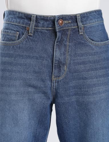 Image of INKD Men's Relaxed Fit Jeans - 100% Cotton | Jeans for Men | Mid-Rise | Pants for Men | Comfortable Dailywear