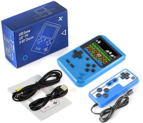 Retro Handheld Game Console, Portable Video Game Console With 400 Classical Fc Games 3.0-Inch Screen 1020Mah Rechargeable Battery Support For Tv Connection And Two Players #TOP6