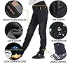 Postropaky Womens Outdoor Snow Ski Pants Waterproof Hiking Insulated Softshell Pants Snowboard Zipper Bottom Leg #2
