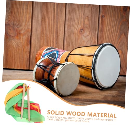 TOYANDONA baquetas de madera resistentes con cintas, versátiles para niños, niñas y adultos en gimnasia y danza miniatura 7
