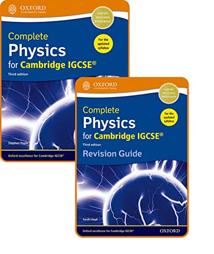 Complete Physics for Cambridge IGCSE®: Student Book & Revision Guide Pack (Complete Physics for Cambridge IGCSE (R)) (Complete Science for Cambridge IGCSE - updated editions) Paperback – 12 Mar. 2020