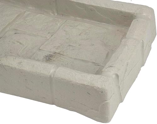 Miniatura 40 de Suncast Compuesto de poliéster fácil de usar, decorativo para exteriores, canaleta de lluvia Downspout, bloque de salpicaduras para desagües debajo